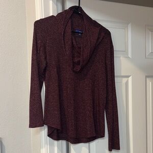 Apt. 9 Maroon Cowl Neck Sweater